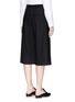 Back View - Click To Enlarge - NEIL BARRETT - Pleated crepe hopsack culottes