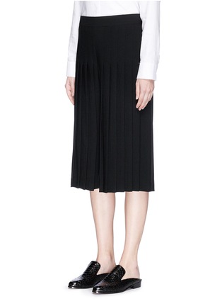 Front View - Click To Enlarge - NEIL BARRETT - Pleated crepe hopsack culottes