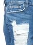 Detail View - Click To Enlarge - L'AGENCE - 'Balboa' distressed slouchy denim shorts