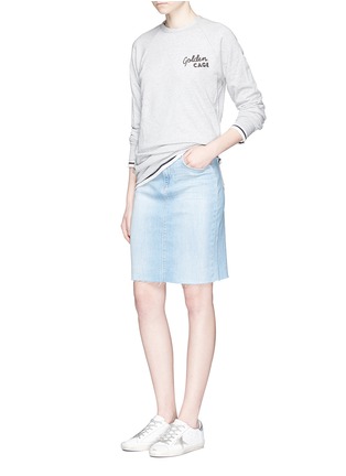 Figure View - Click To Enlarge - L'AGENCE - 'Montecito' high waist denim skirt