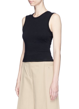 Front View - Click To Enlarge - T BY ALEXANDER WANG - Twist open back tank top