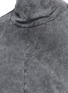 Detail View - Click To Enlarge - THE VIRIDI-ANNE - Cutout hem brushed cotton turtleneck sweatshirt