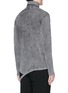 Back View - Click To Enlarge - THE VIRIDI-ANNE - Cutout hem brushed cotton turtleneck sweatshirt
