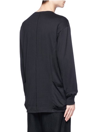 Back View - Click To Enlarge - THE VIRIDI-ANNE - Side pocket long sleeve T-shirt