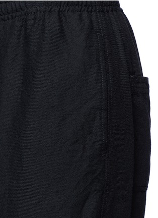 Detail View - Click To Enlarge - THE VIRIDI-ANNE - Cotton-wool twill cropped jogging pants