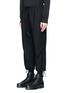 Front View - Click To Enlarge - THE VIRIDI-ANNE - Cotton-wool twill cropped jogging pants