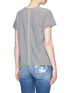 Back View - Click To Enlarge - RAG & BONE - Stripe linen-modal T-shirt