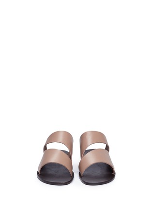 Front View - Click To Enlarge - ATP ATELIER - 'Lis' vegetable tanned cutout leather sandals