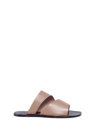 Main View - Click To Enlarge - ATP ATELIER - 'Lis' vegetable tanned cutout leather sandals
