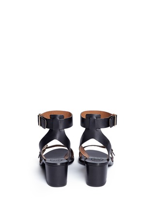 Back View - Click To Enlarge - ATP ATELIER - 'Carmen' buckled strap leather sandals
