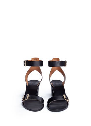 Front View - Click To Enlarge - ATP ATELIER - 'Carmen' buckled strap leather sandals