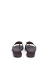 Back View - Click To Enlarge - TRADEMARK - 'Cadiz' suede and leather slide sandals