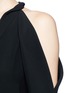Detail View - Click To Enlarge - ALEXANDER WANG - Fringe cold shoulder silk crepe top