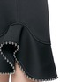 Detail View - Click To Enlarge - ALEXANDER WANG - Ball chain trim peplum shift dress