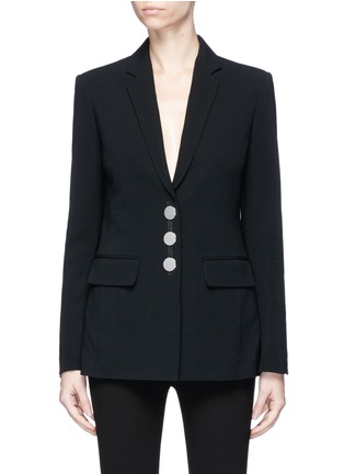 Main View - Click To Enlarge - ALEXANDER WANG - Split cuff single breasted blazer