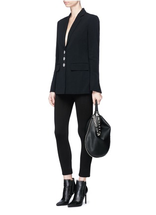 Figure View - Click To Enlarge - ALEXANDER WANG - Split cuff single breasted blazer