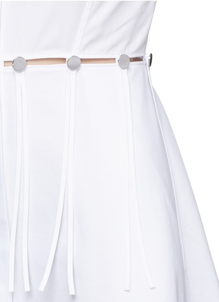 Detail View - Click To Enlarge - ALEXANDER WANG - Cutout button waist shirt dress
