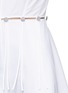 Detail View - Click To Enlarge - ALEXANDER WANG - Cutout button waist shirt dress