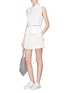 Figure View - Click To Enlarge - ALEXANDER WANG - Pleated crepe shorts