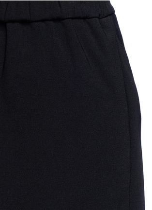 Detail View - Click To Enlarge - ALEXANDER WANG - Keyhole cuff drawstring crepe shorts