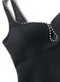 Detail View - Click To Enlarge - ALEXANDER WANG - Ball chain trim keyhole dress