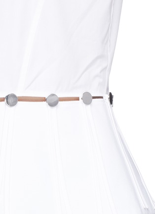 Detail View - Click To Enlarge - ALEXANDER WANG - Cutout button waist sleeveless top