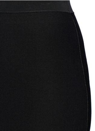 Detail View - Click To Enlarge - ALEXANDER WANG - Ball chain ruffle hem ponte knit skirt