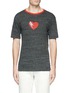 Main View - Click To Enlarge - SAINT LAURENT - Lightning bolt heart print T-shirt