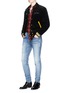 Figure View - Click To Enlarge - SAINT LAURENT - Washed ripped jeans
