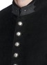 Detail View - Click To Enlarge - SAINT LAURENT - Star stud stand collar military jacket