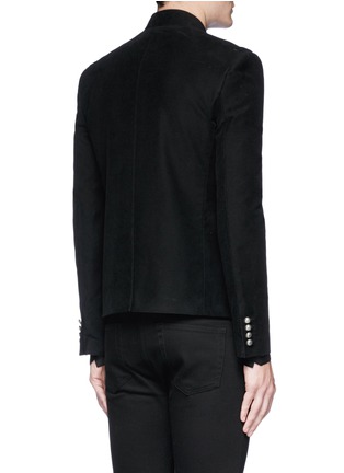 Back View - Click To Enlarge - SAINT LAURENT - Star stud stand collar military jacket
