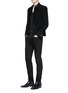 Figure View - Click To Enlarge - SAINT LAURENT - Star stud stand collar military jacket