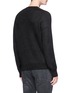 Back View - Click To Enlarge - SAINT LAURENT - Metallic graphic jacquard sweater
