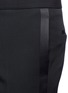 Detail View - Click To Enlarge - SAINT LAURENT - Satin outseam wool tuxedo pants