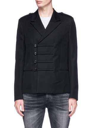 Main View - Click To Enlarge - SAINT LAURENT - Double breasted wool military jacket