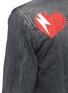 Detail View - Click To Enlarge - SAINT LAURENT - Heart appliqué denim jacket