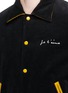 Detail View - Click To Enlarge - SAINT LAURENT - 'Je T'aime' embroidered corduroy coach jacket