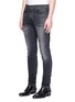 Front View - Click To Enlarge - SAINT LAURENT - Stretch skinny jeans