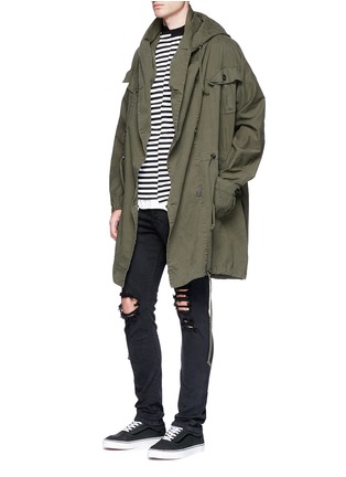 Figure View - Click To Enlarge - NSF - 'Klein' oversized twill coat