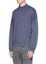 Front View - Click To Enlarge - NSF - 'Mateo' mock neck sweatshirt