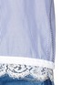 Detail View - Click To Enlarge - SACAI - Lace trim drawstring stripe shirt