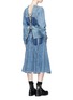 Figure View - Click To Enlarge - SACAI - Lace-up back denim top