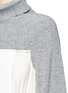 Detail View - Click To Enlarge - SACAI - Knit yoke pleated dress