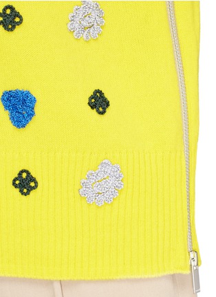 Detail View - Click To Enlarge - SACAI - Bandana embroidered wool sweater