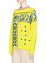 Front View - Click To Enlarge - SACAI - Bandana embroidered wool sweater