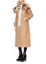 Figure View - Click To Enlarge - SACAI - Contrast hood wool melton coat