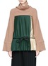 Main View - Click To Enlarge - SACAI - Knit yoke pleated sweater