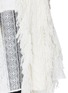 Detail View - Click To Enlarge - SACAI - Lace trim fringed cable knit skirt