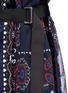 Detail View - Click To Enlarge - SACAI - Bandana print velvet panel belted dress
