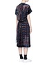 Back View - Click To Enlarge - SACAI - Bandana print velvet panel belted dress
